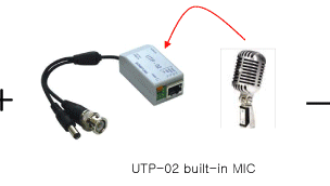 UTP-02 built-in MIC